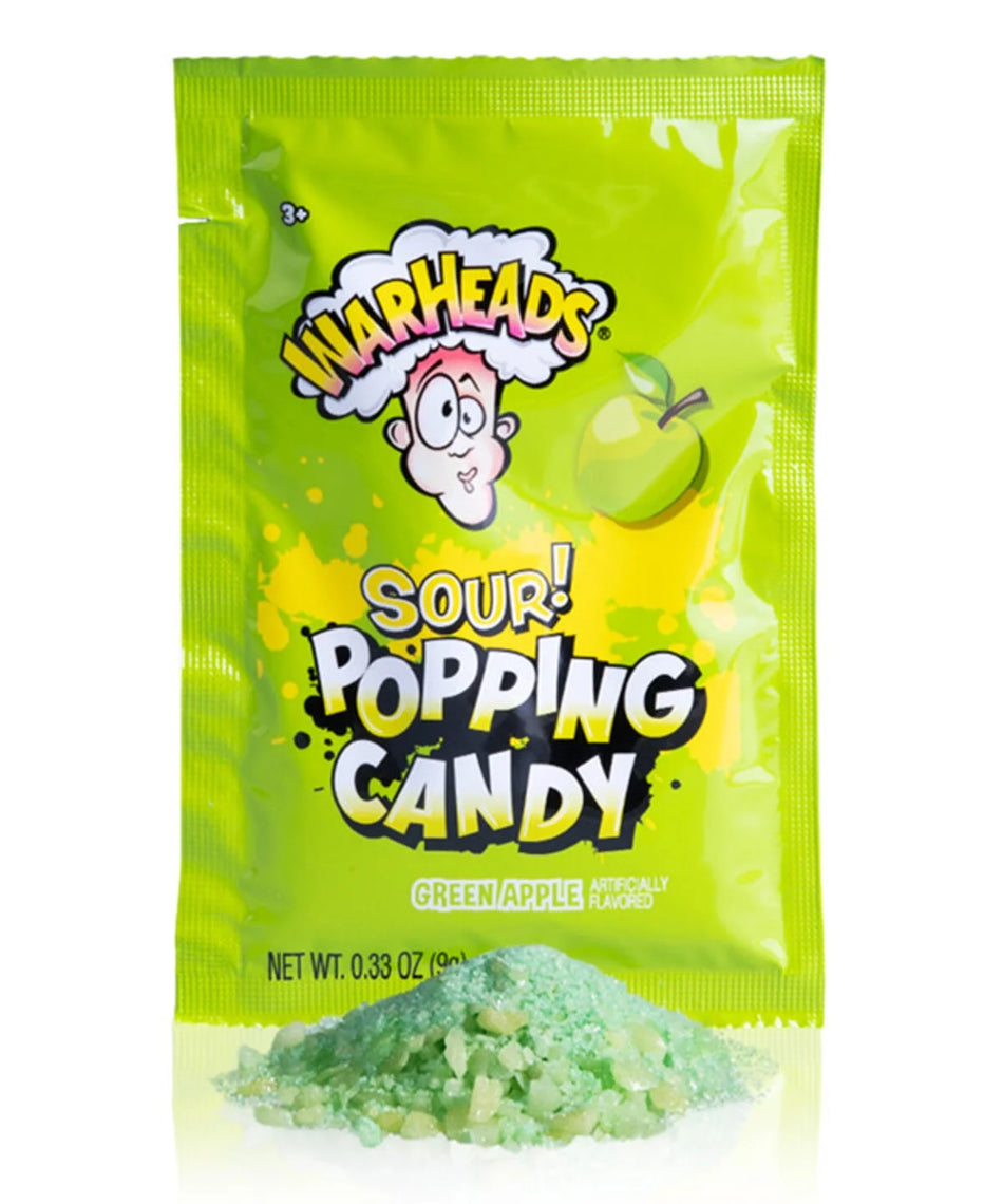 Warheads Sour Popping Candy Green Apple 21g (USA)