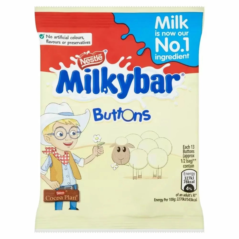 Milkybar White Choc Buttons 30g