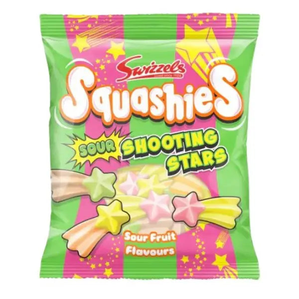 Swizzels Squashies Sour Shooting Stars Limited Edition 100g (UK) Arriving 1-2 Weeks