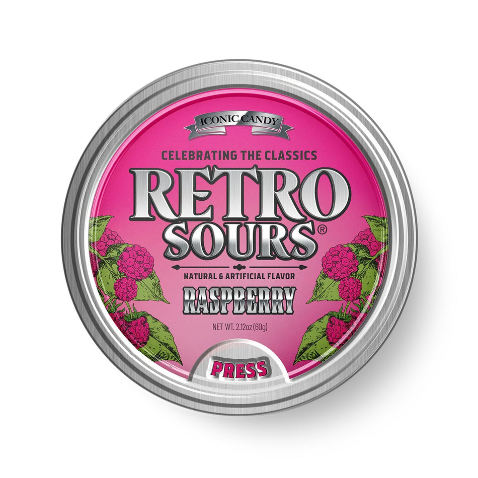 Retro Sours Raspberry 60g (USA)