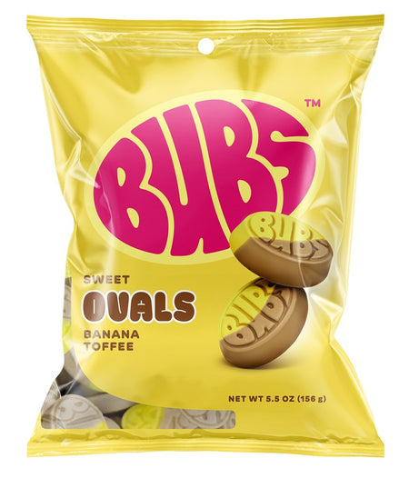 Bubs Sweet Ovals Banana Toffee 156g (MX)