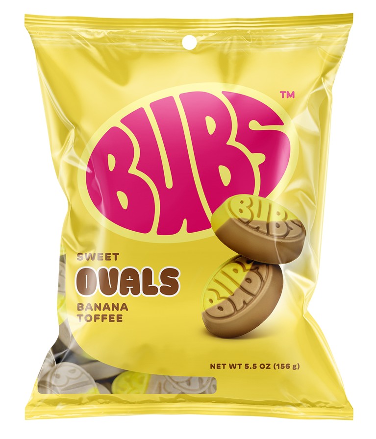 Bubs Sweet Ovals Banana Toffee 156g (MX)