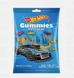 Hot Wheels Shaped Gummies 150g (USA)