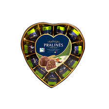 Maitre Truffout Pralines Milk Chocolate Hazelnut & Cereals Heart 165g (EU)
