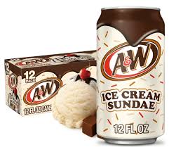 A&W Ice Cream Sundae Soda Can 355ml (USA)