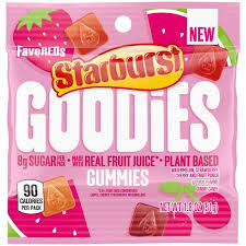 Starburst Goodies Gummies Fave Reds 51g (USA)