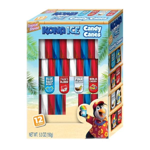 Kona Ice Assorted Candy Cane Cradle 150g- 12 Pcs (USA) PRE-ORDER
