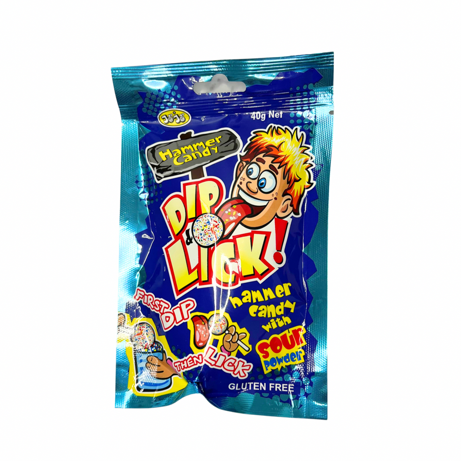 JoJo Hammer Dip & Lick Candy 40g GLUTEN FREE