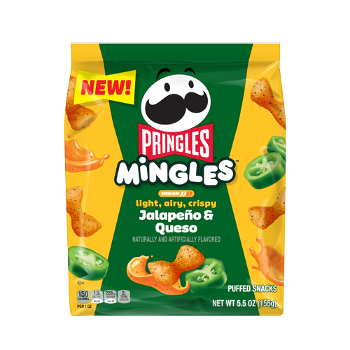 Pringles Mingle Jalapeno & Queso Puffed Snacks 56g (USA)