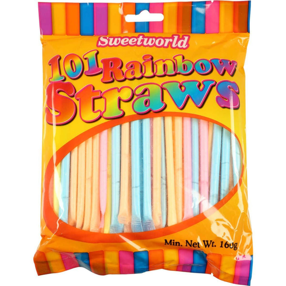 Sweetworld Rainbow Straws 160g