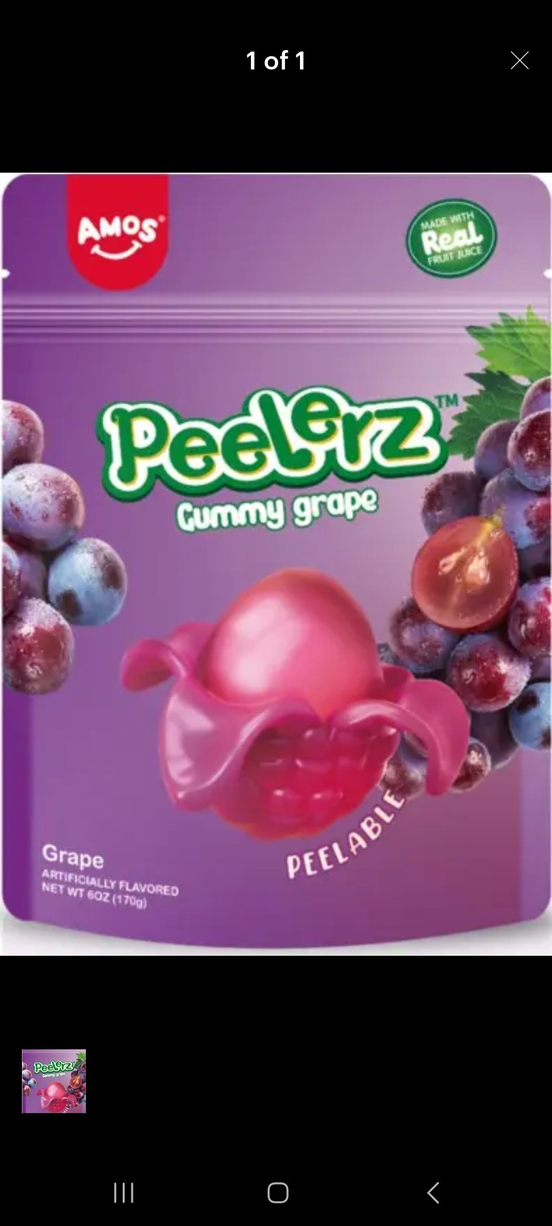 Peelerz Gummy Grape Peelable 170g (PRE-ORDER)