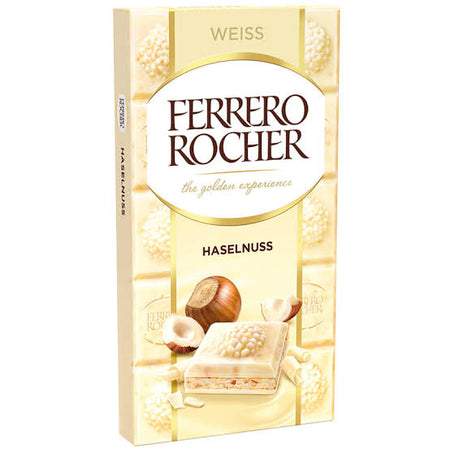 Ferrero Rocher White Hazelnut Block 90g (EU)