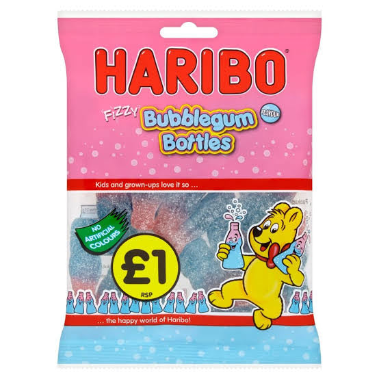Haribo Bubblegum Bottles 160g (UK)