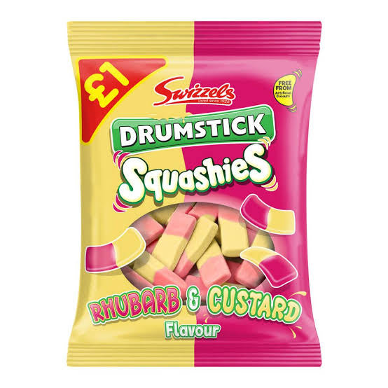 Swizzels Squashies Rhubarb & Custard 120g (UK)